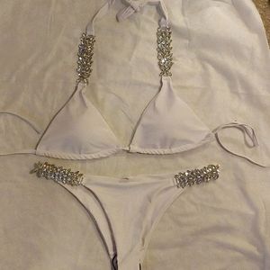 White bikini set